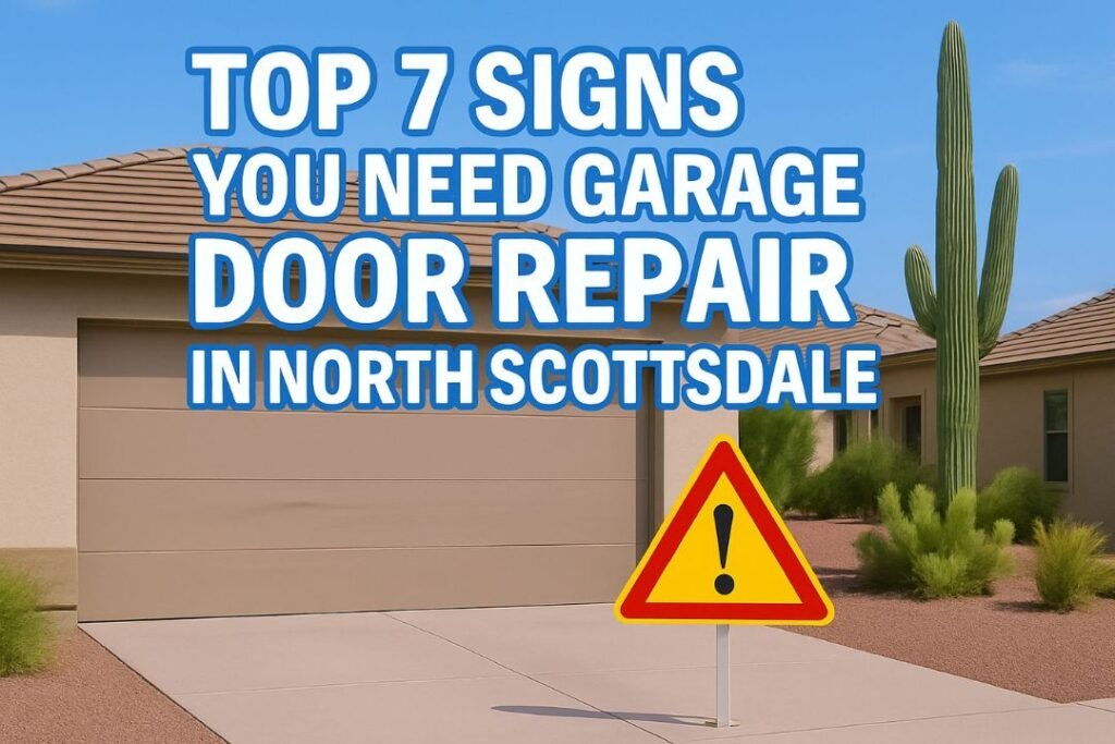 Top 7 Signs You Need Garage Door Repair in North Scottsdale