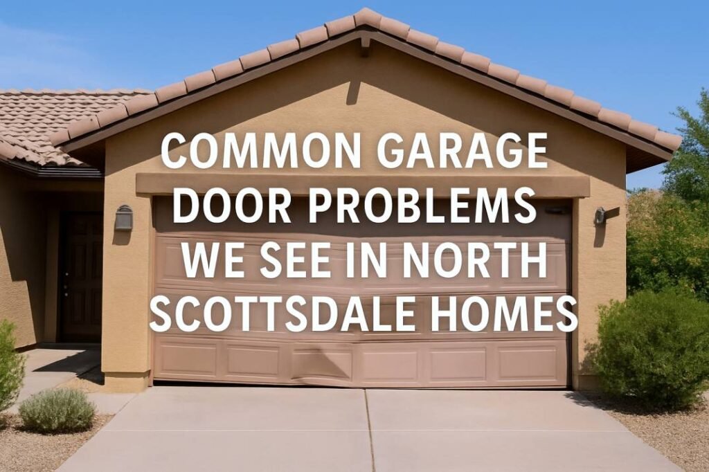 Common Garage Door Problems We See in North Scottsdale Homes
