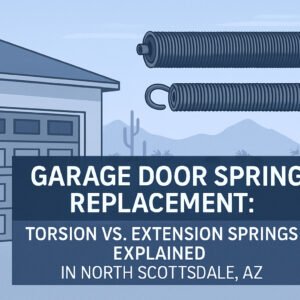 Garage Door Spring Replacement Torsion vs. Extension Springs Explained in North Scottsdale, AZ