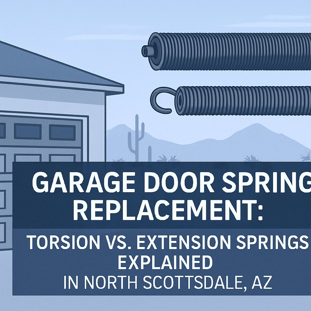 Garage Door Spring Replacement Torsion vs. Extension Springs Explained in North Scottsdale, AZ